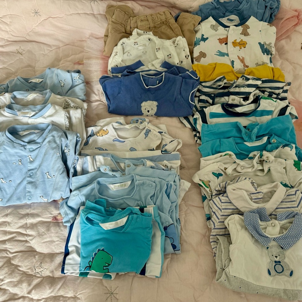 Lot of Mayoral Baby Boy Clothes size 1-2M and 2-4M